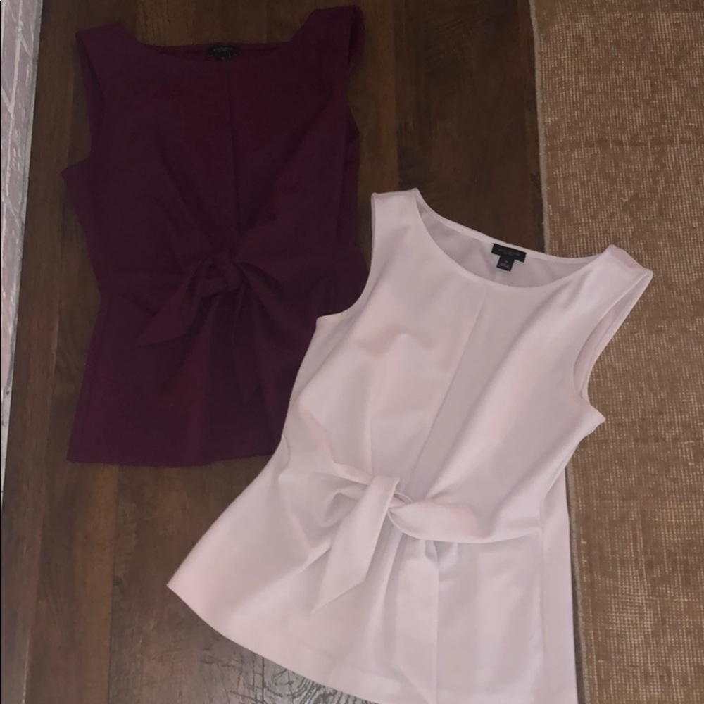 Ann Taylor tie front top